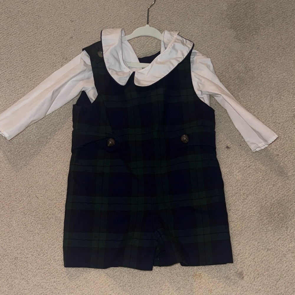 TBBC Keenland Jon Jon Set with long sleeve shirt in Berwick Blackwatch Tartan